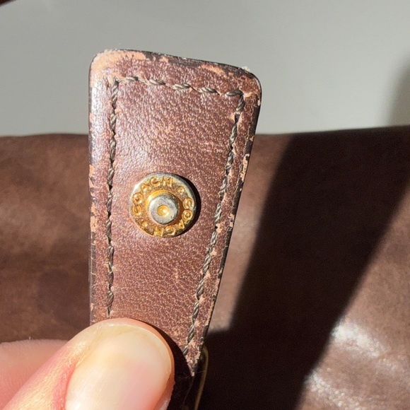 Vintage 90’s early 00’s Coach Dark Brown Leather Backpack - Picture 13 of 13